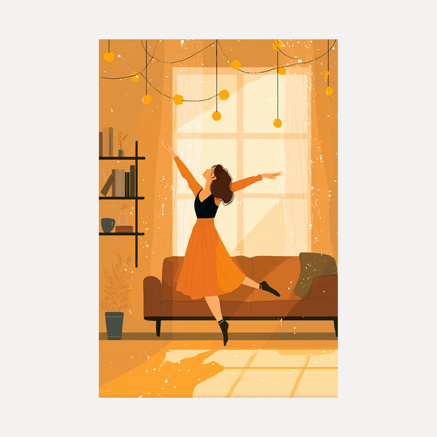 Living Room Twirl unframed art print