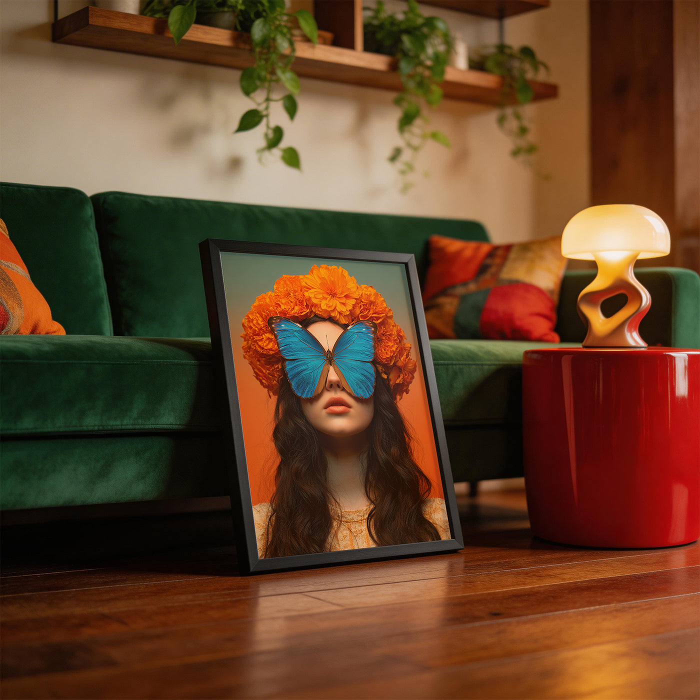 Marigold Dream framed on a wall