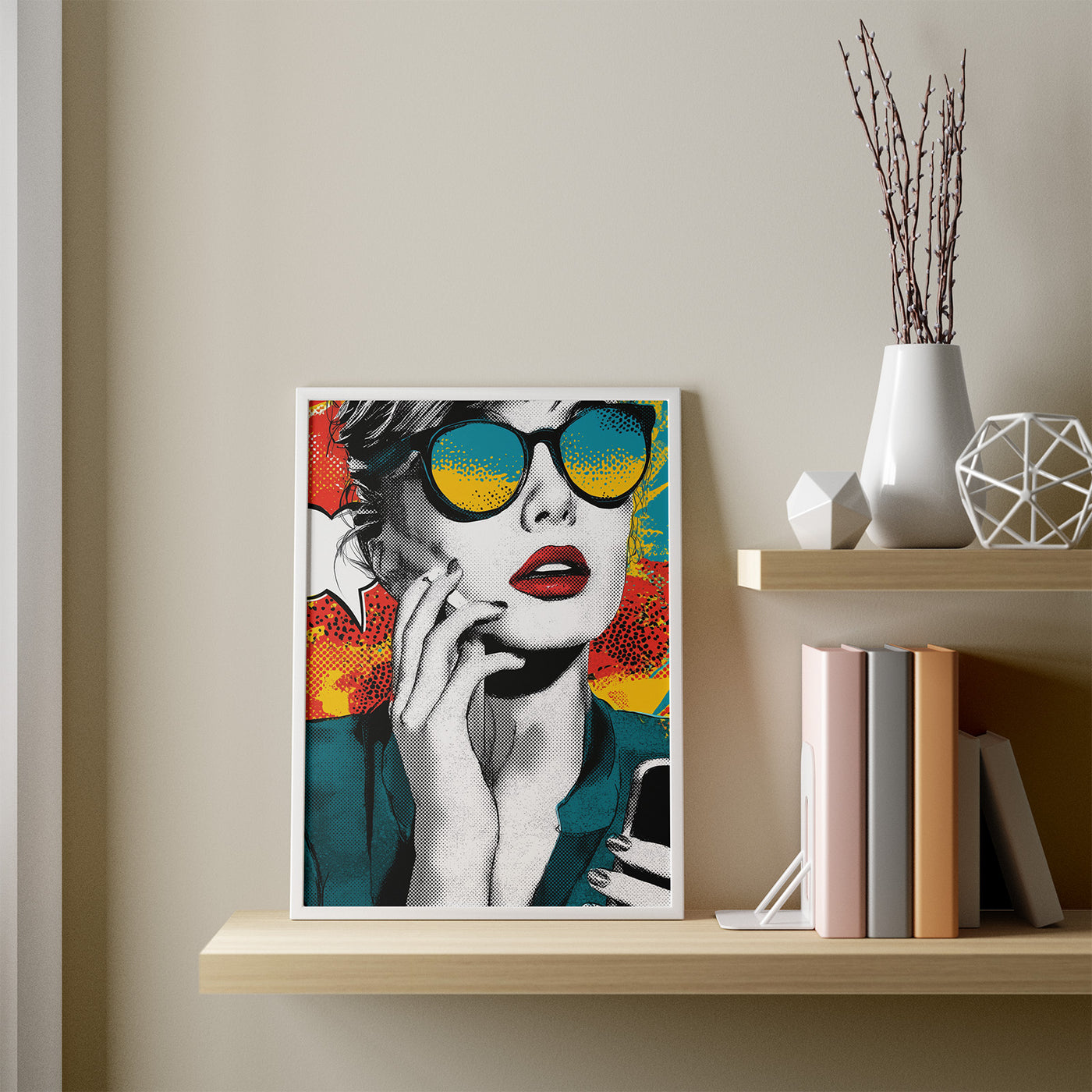 Mirror Signal framed in a room