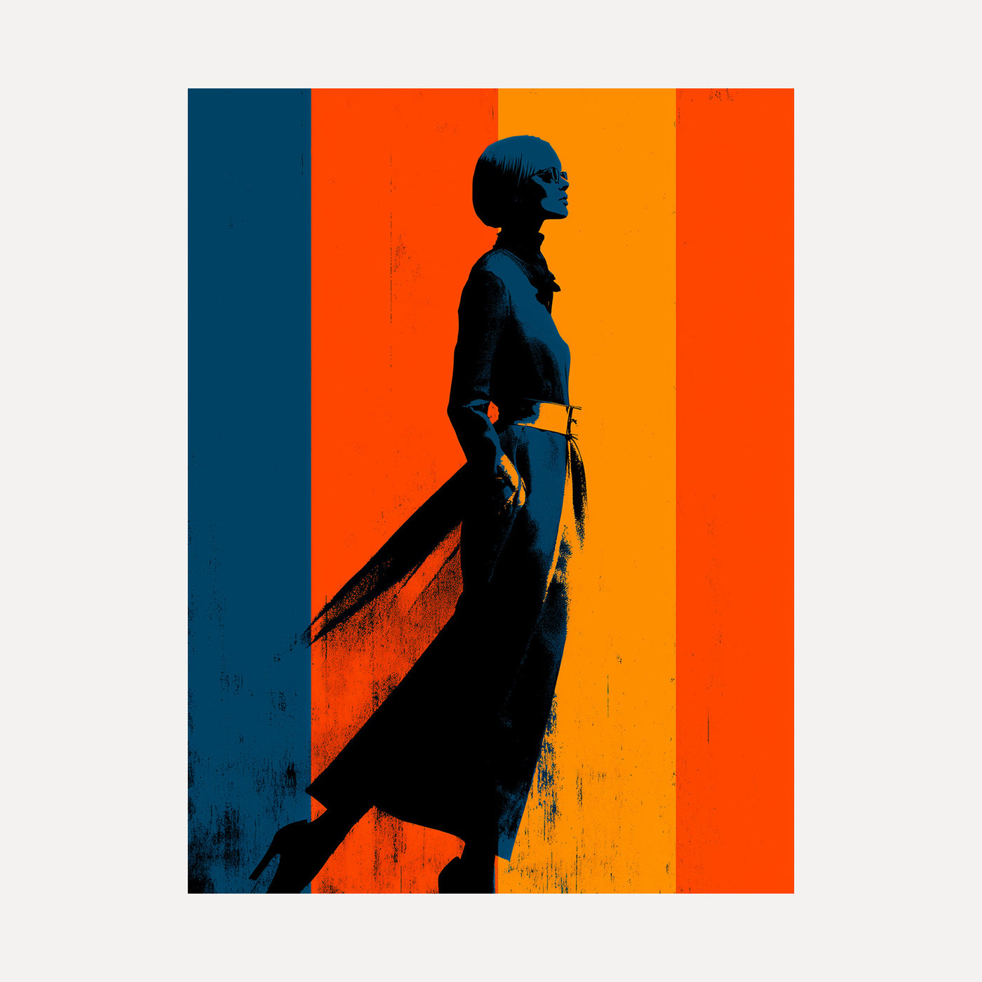 Neon Silhouette unframed art print