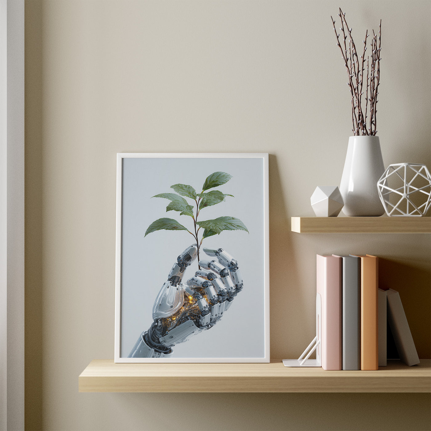 New Life framed in a room