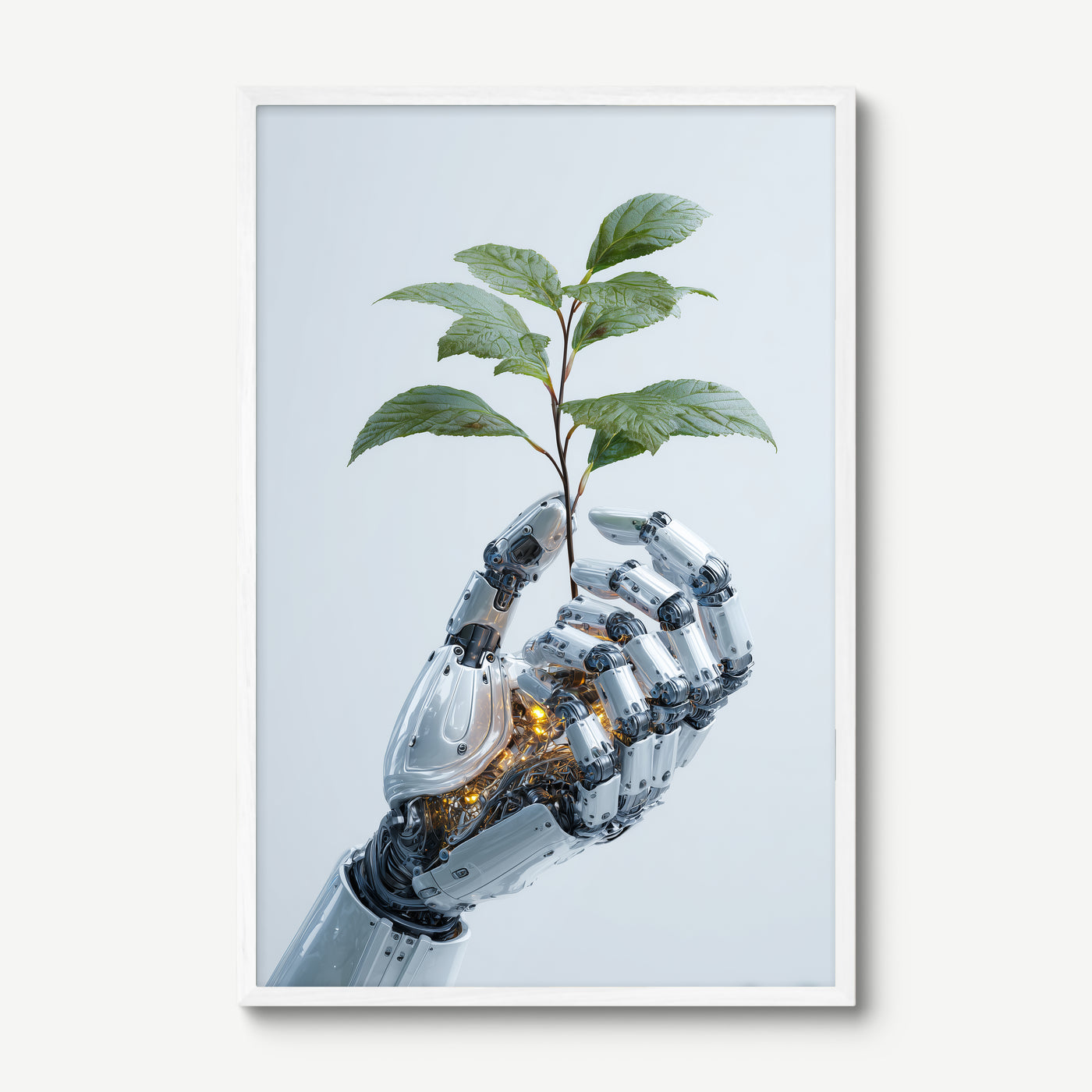 New Life art print in a white frame
