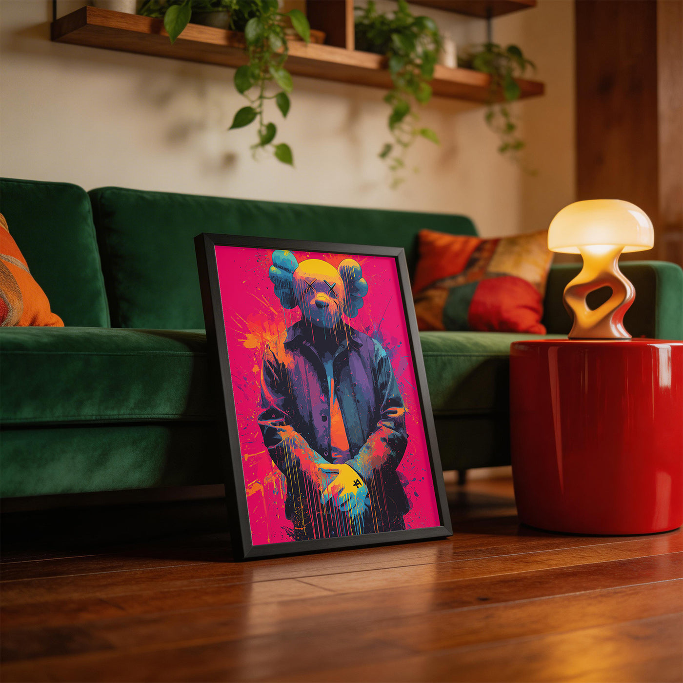 Paint Drop framed on a wall