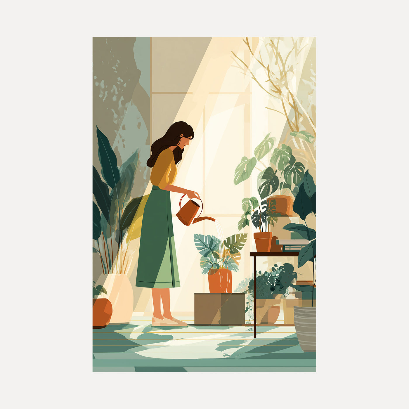 Plant Mama Morning unframed art print