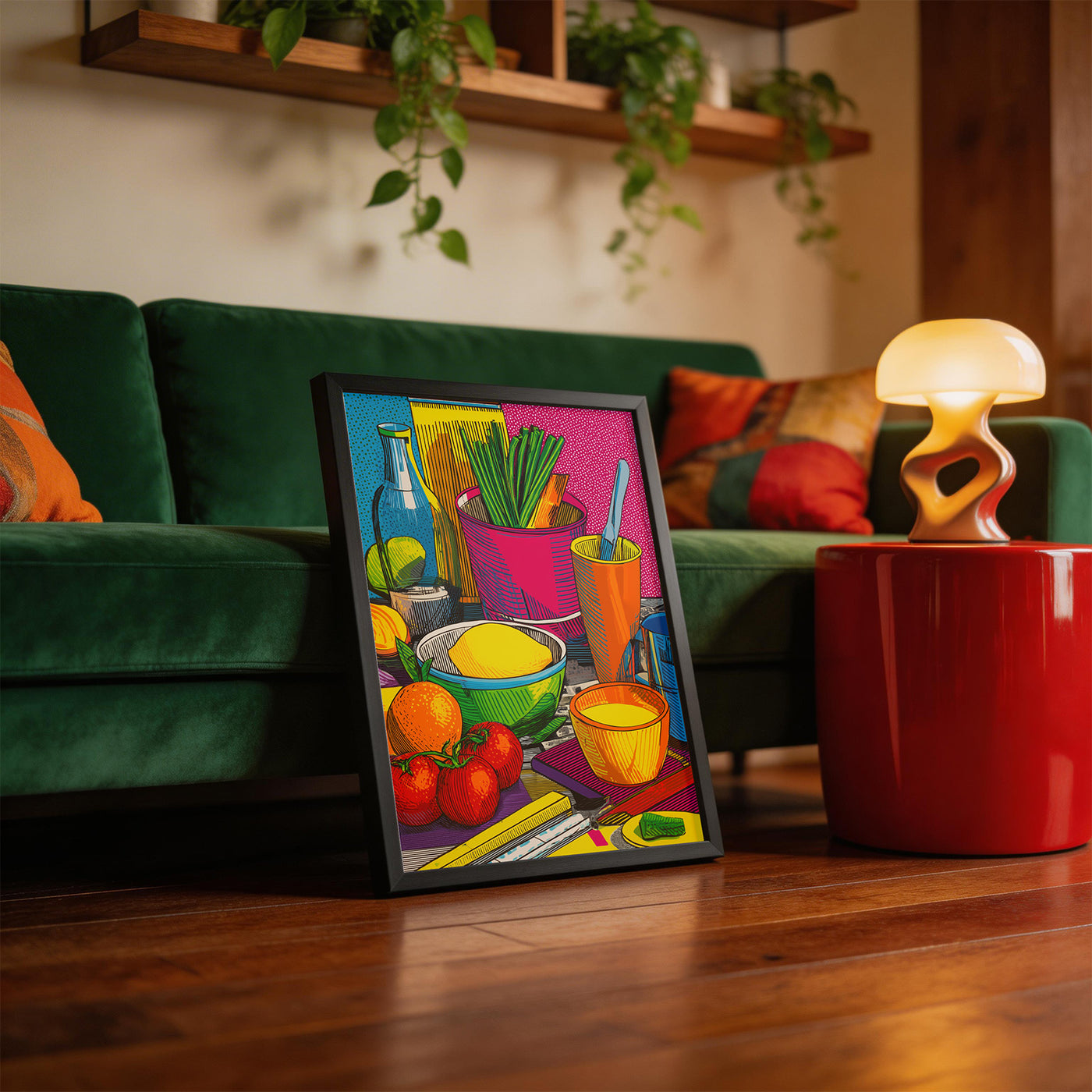 Pop Pantry framed on a wall