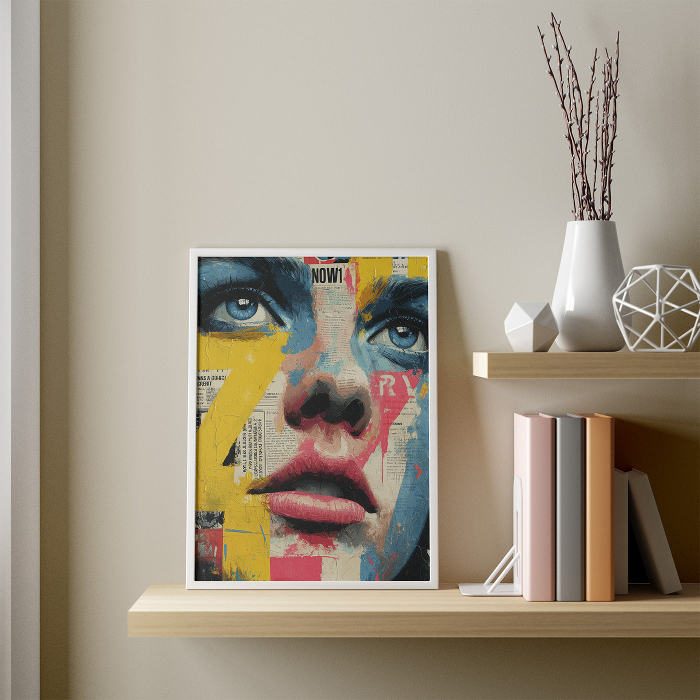 Raw Gaze framed in a room