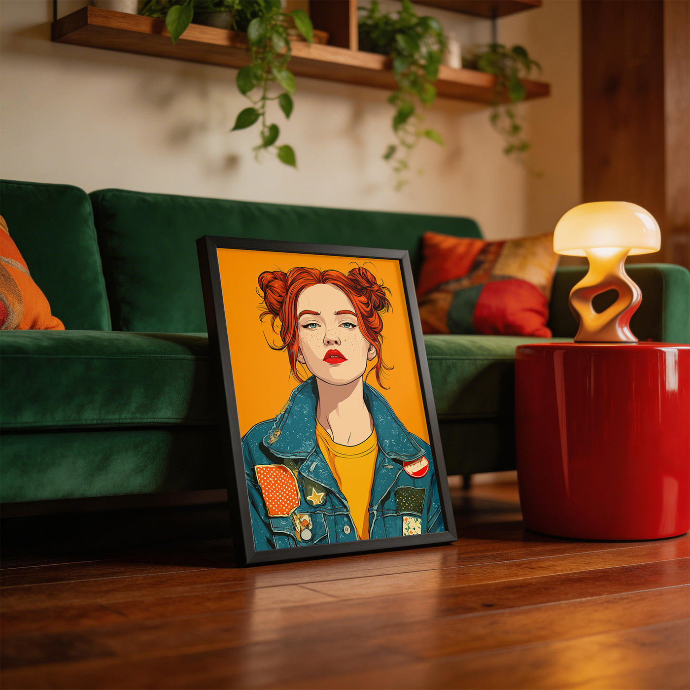 Rebel Queen framed on a wall