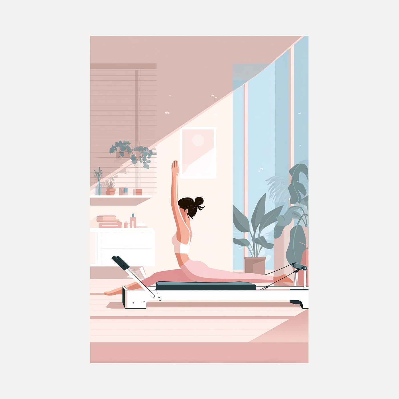 Reformer Reach unframed art print