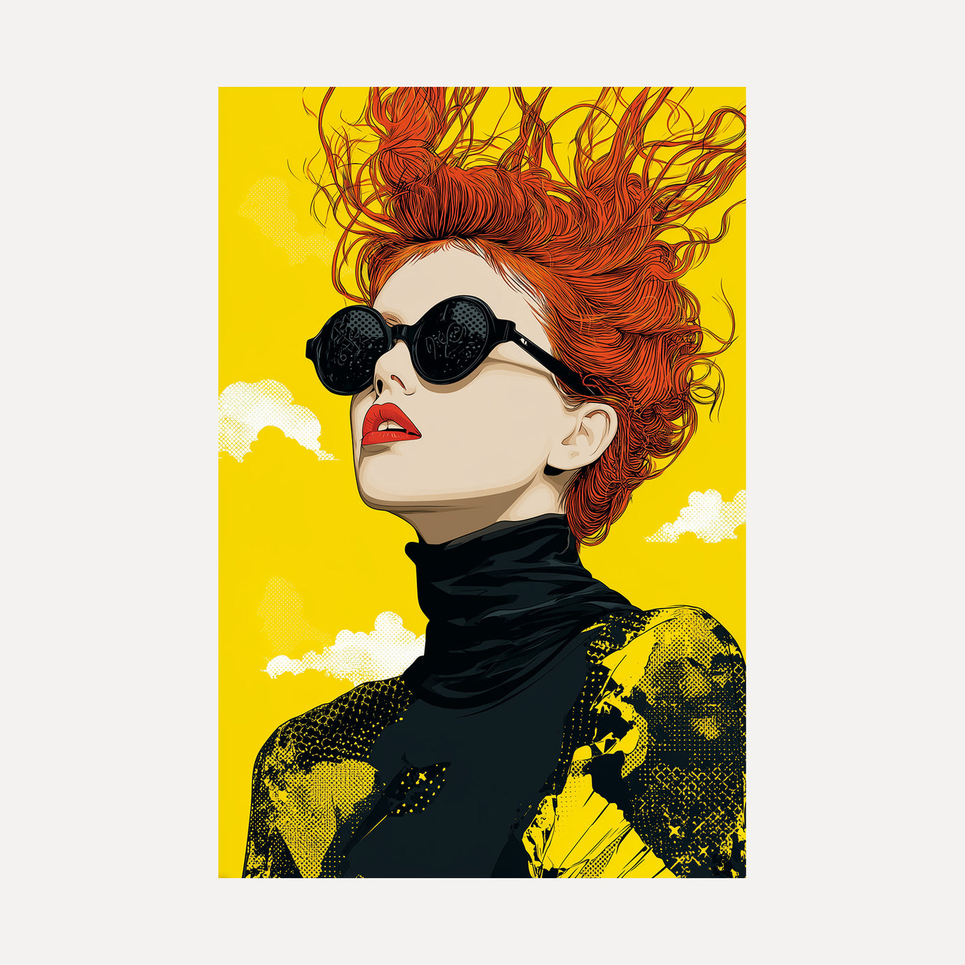 Scarlet Static unframed art print