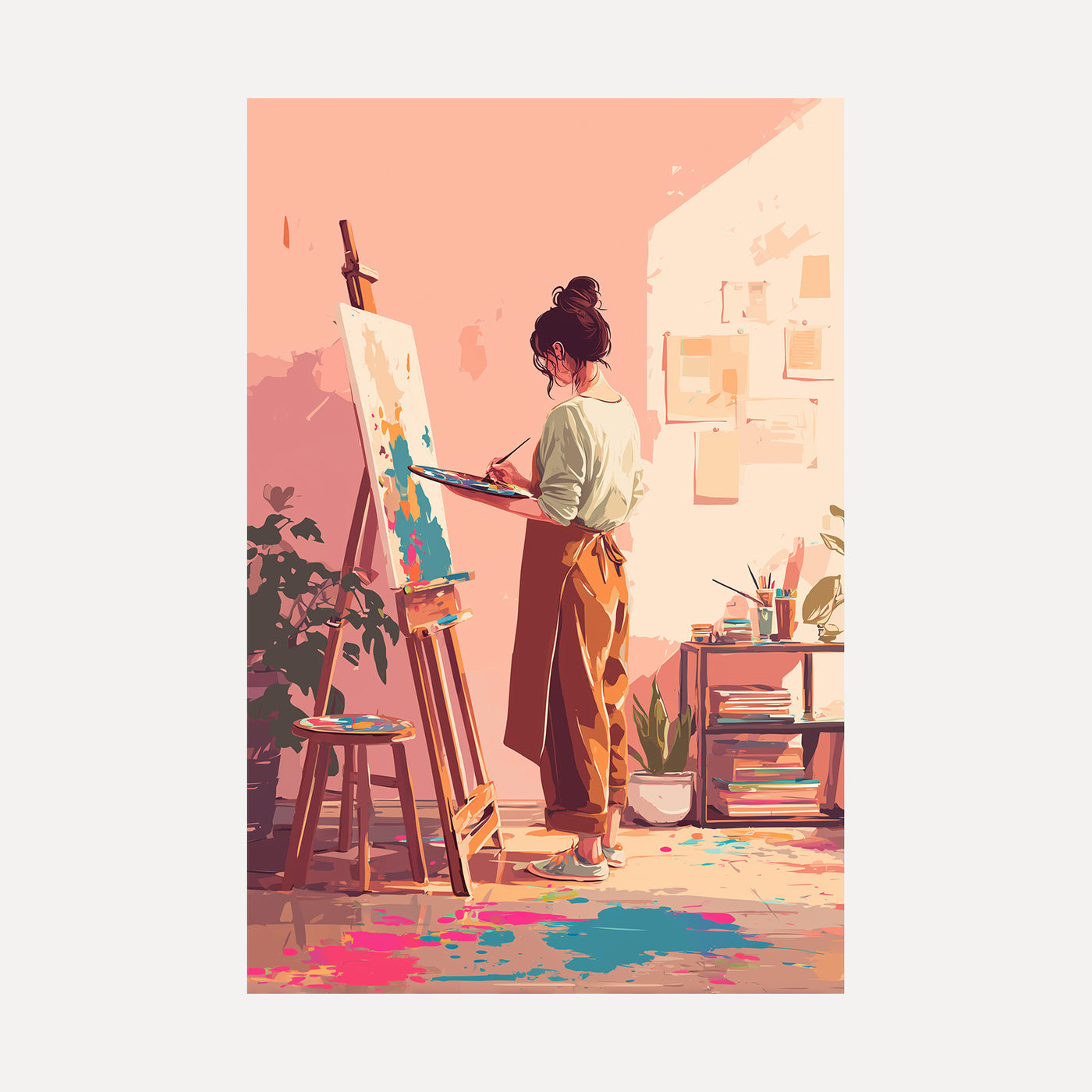 Studio Paint Session unframed art print