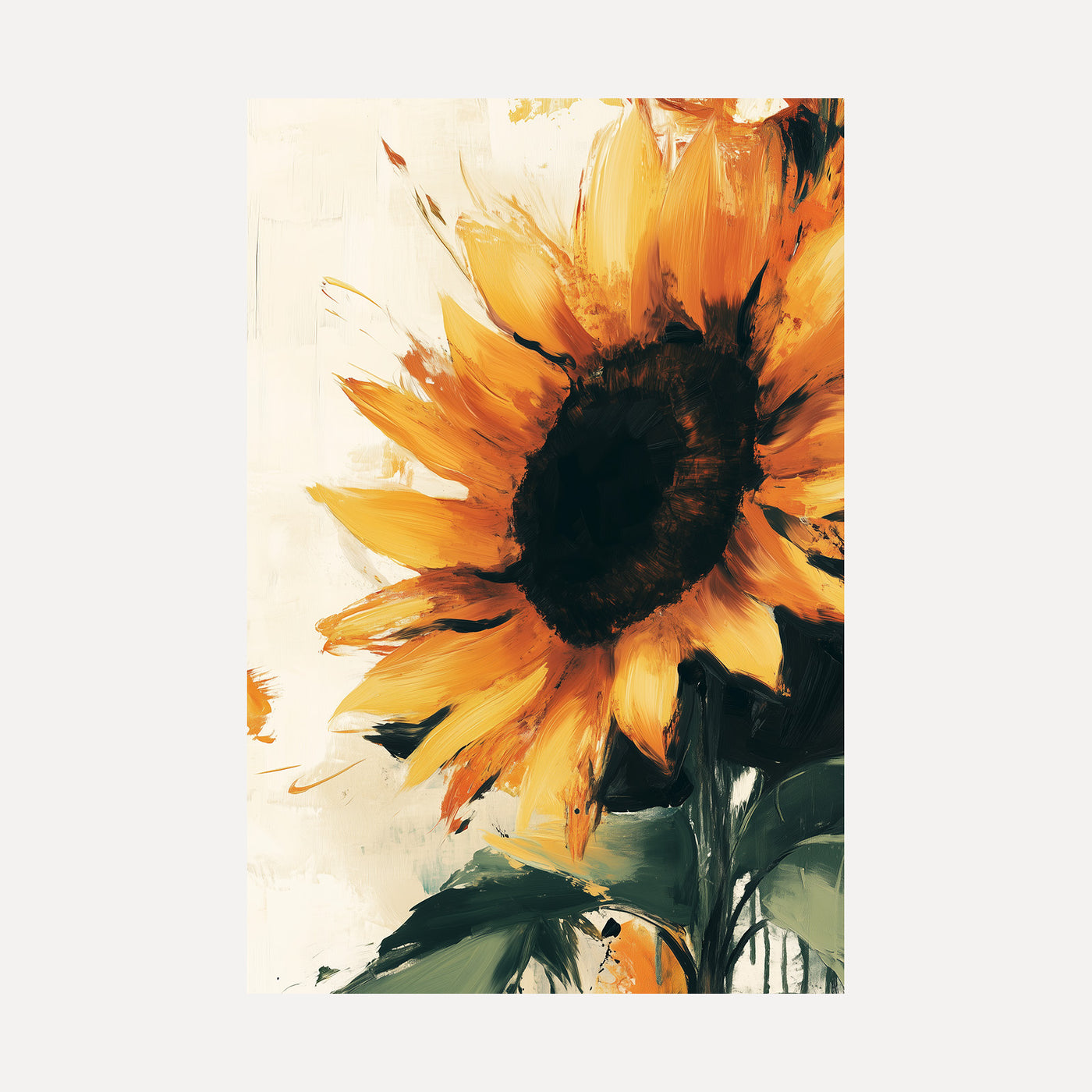 Sunflower Study unframed art print