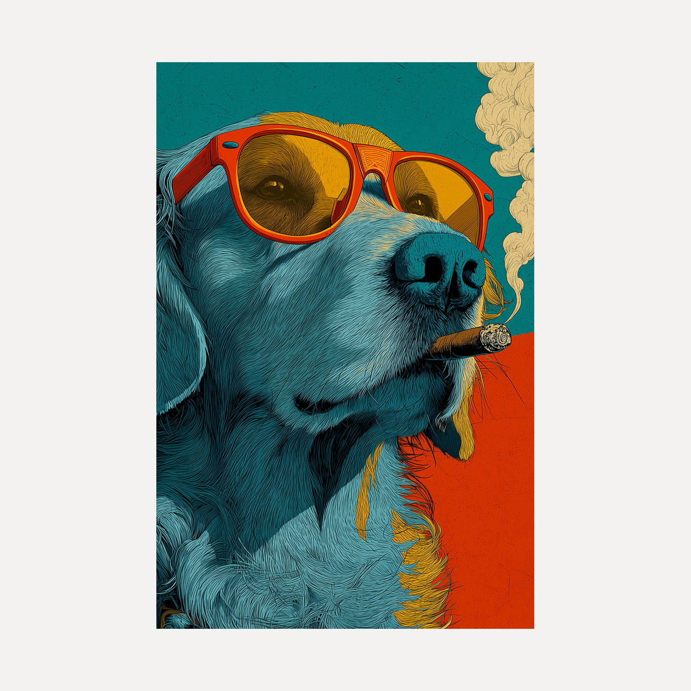 Teal Rebel unframed art print