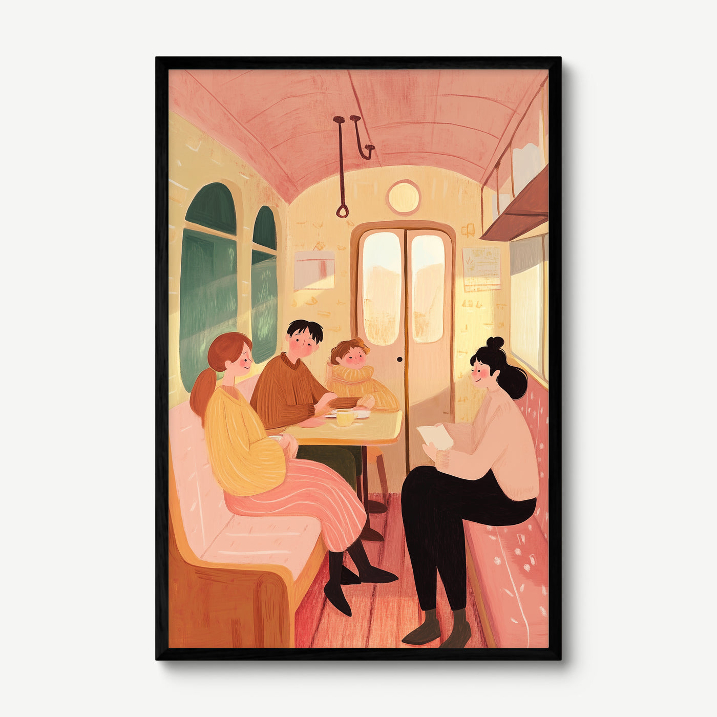 The Journey We Share art print in a black frame
