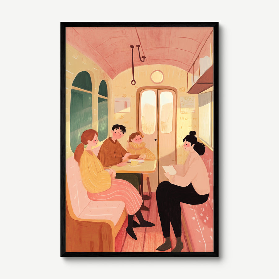 The Journey We Share art print in a black frame