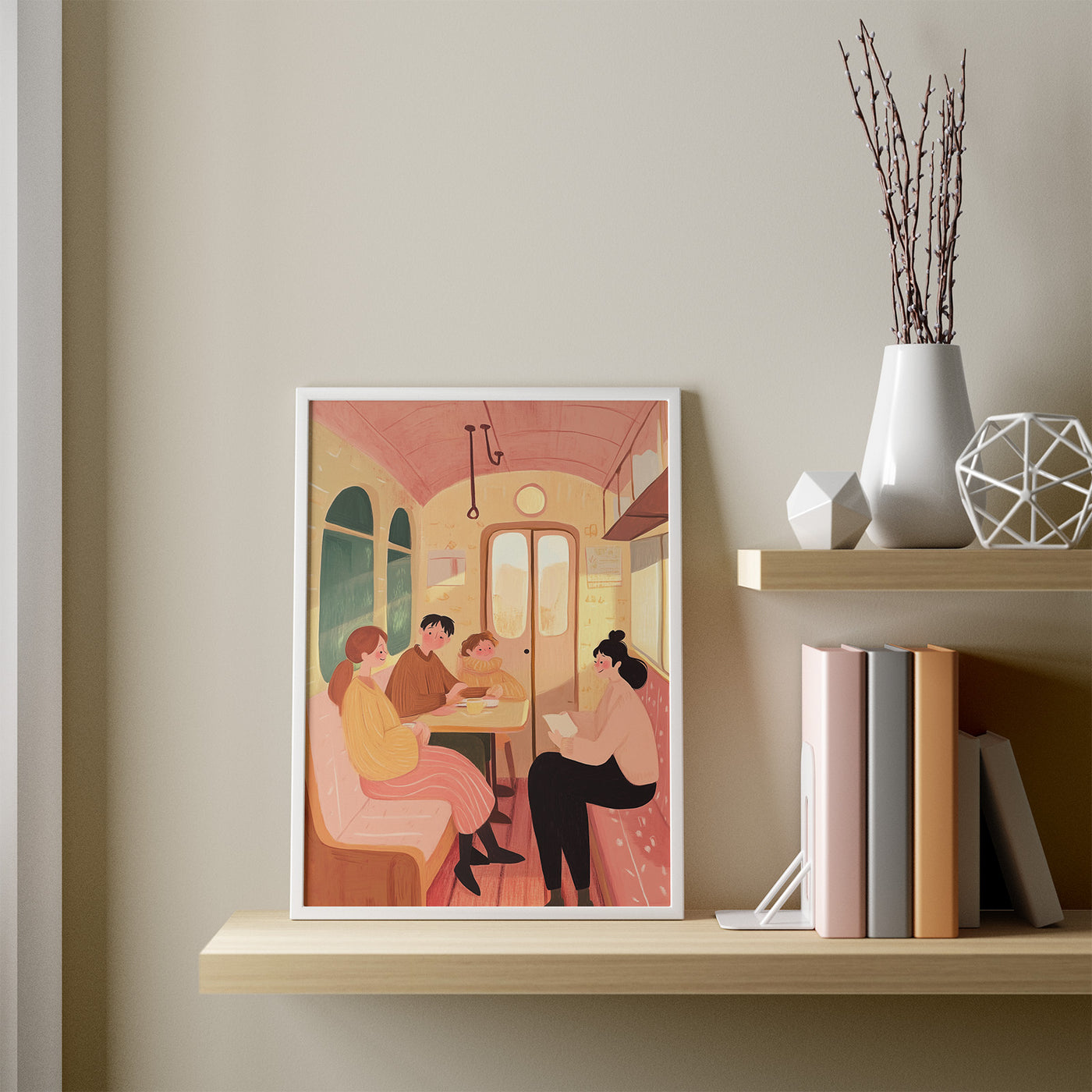 The Journey We Share framed in a room