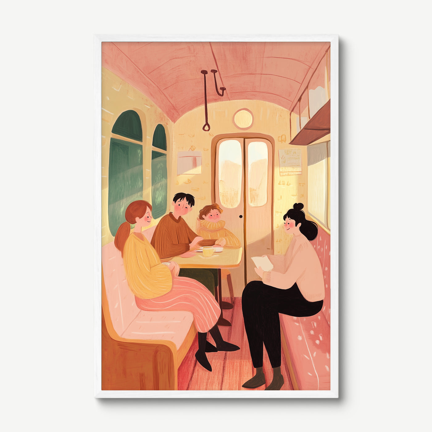 The Journey We Share art print in a white frame