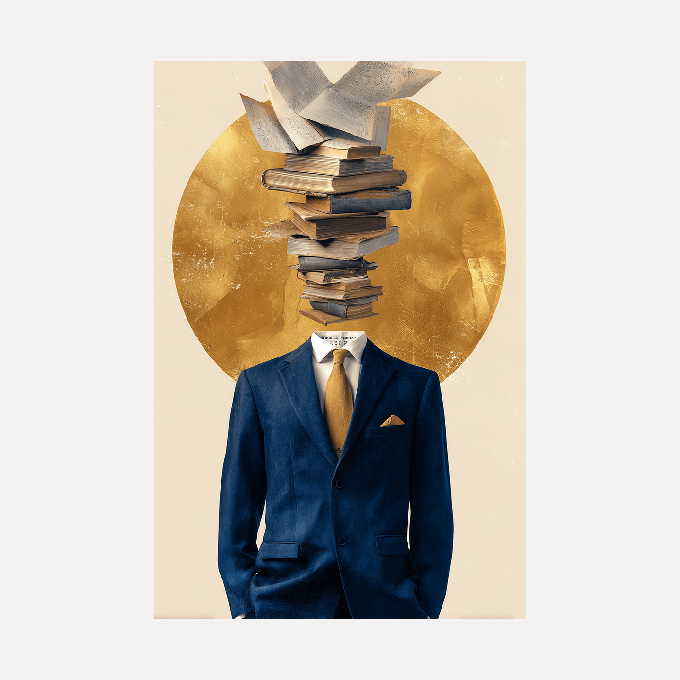 Tower of Books unframed art print