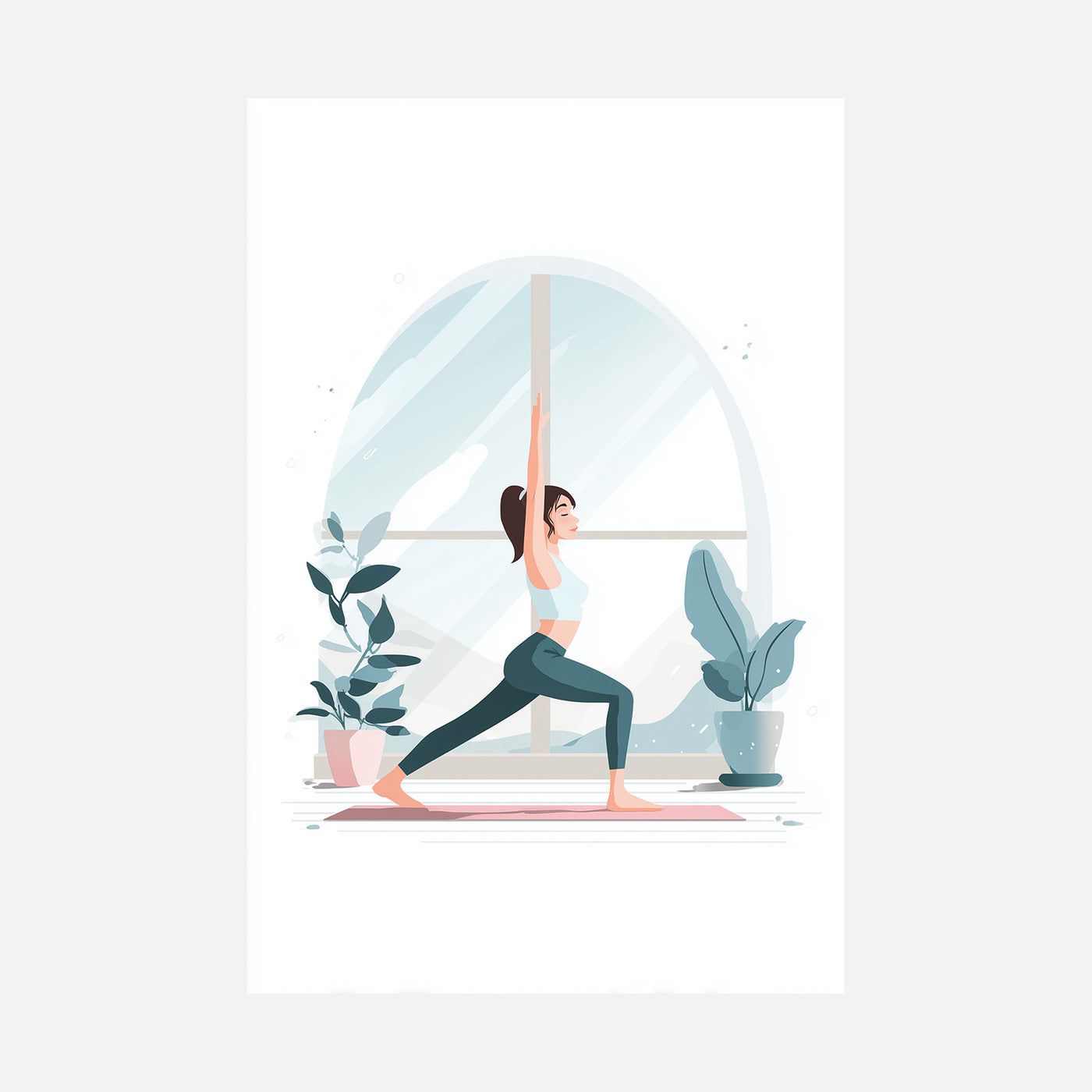 Warrior Pose Light unframed art print