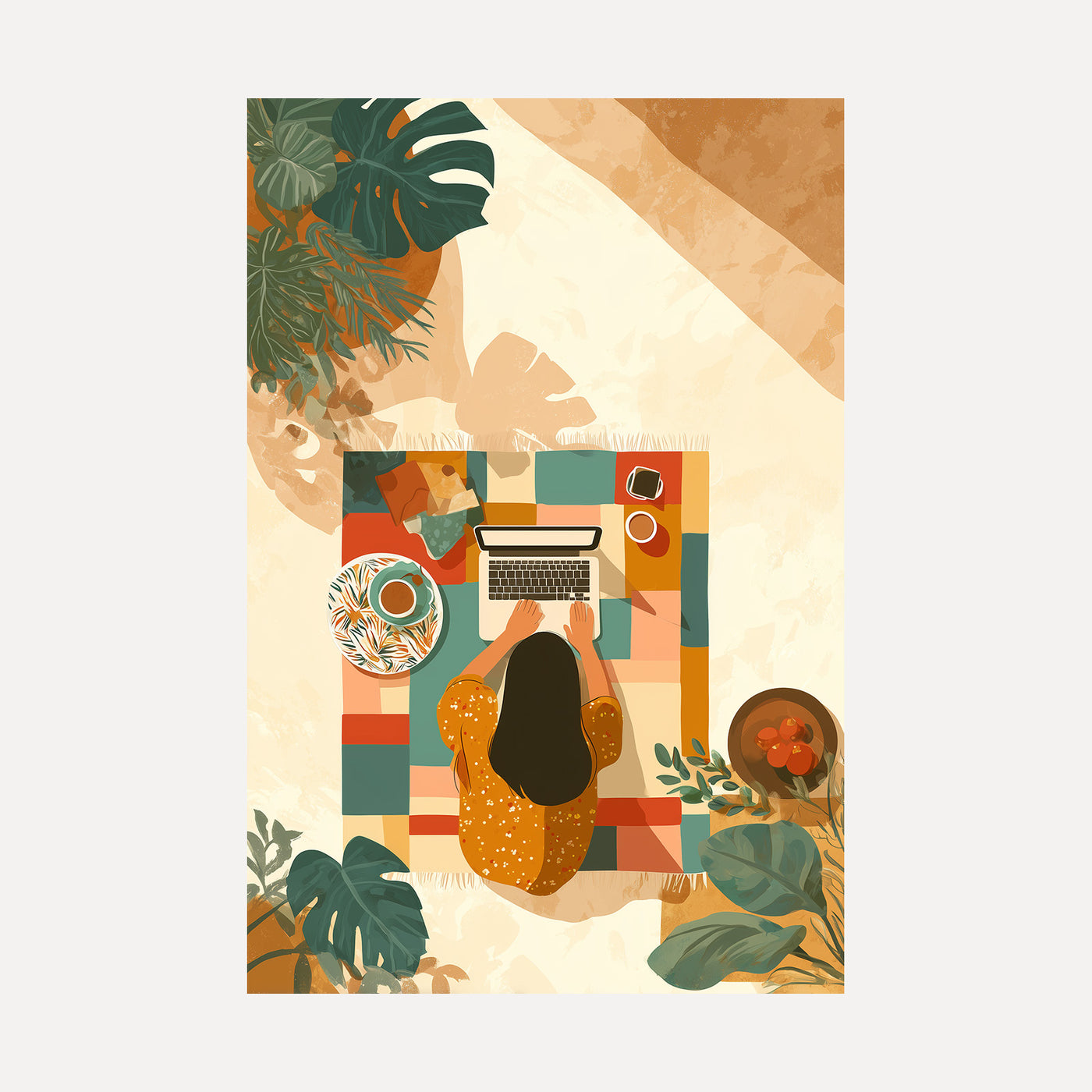 Work from the Floor unframed art print
